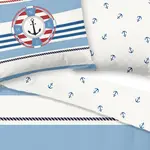 Пододеяльник Pure 155x220 + 1* 80x80 см - морской с буем Muller Textil - фото 7