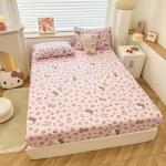 Подогнанная простыня Sanrio, Version A - Cute Hello Kitty - фото 11