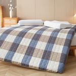 Yalu Хлопковый матрас 90х190 см, синий в клетку - фото 8