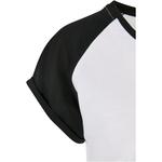 Платье с коротким рукавом Urban Classics Contrast Raglan, белый - фото 4