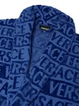 Халат с принтом Versace, синий - фото 4