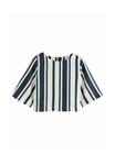 Блуза Next REGULAR FIT SLEEVED SUMMER, Navy/White/White - фото