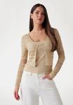 Кардиган NELLIE Guess, бежевый - фото