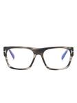 Очки TOM FORD Eyewear в квадратной оправе, черный - фото