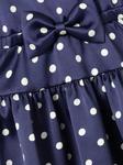 Платье без рукавов в горошек Self-Portrait Kids, синий - фото 4