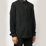 Рубашка мужская Off-White Arrows, черный / синий - фото 4