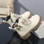 Детские кожаные ботинки для детей TONYBEAR, экрю - фото 3