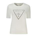 Белый вискозный женский свитер Guess Shoes - фото