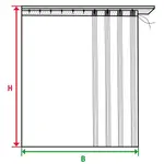 Шторка Heike с сборкой, 1 шт. Wirth, белый - фото 3