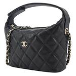 CHANEL Женская сумка из телячьей кожи черная - фото 2