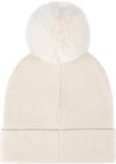 Женская шапка-бини Levi's с манжетами и помпоном, Cream - фото 3