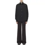 Длинная рубашка с вышитым черепом Alexander McQueen, черный - фото 4