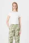 Брюки VMPALMA WIDE PANT Vero Moda, Oatmeal/Green Palma - фото 4