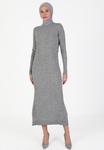 Платье-джемпер TAVIN Modanisa, серый - фото 2