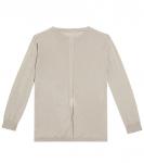 Байкерский шерстяной свитер Rick Owens Kids, белый - фото 3