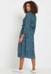 Платье-рубашка BUTTON THROUGH DITSY FLORAL M&Co, темно-синий - фото 3