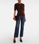 Кашемировый свитер Mia Khaite, Rosewood - фото 2