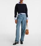 Прямые джинсы с высокой талией Prada, синий - фото 2