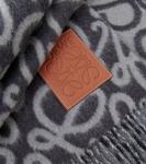 Плед с анаграммой Loewe, Black/Grey - фото 2