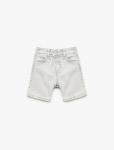 Koton Джинсовые шорты Regular в светло-сером цвете - фото 2