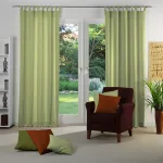 Виртовая штора «Uni Collection Light», (1 шт.), на заказ Wirth, зеленый - фото 2