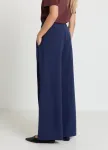 Длинные однотонные брюки Calliope, Blu - фото 3