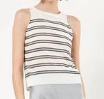 Свитер-майка в белом/серебристом/черном цвете B.yu - фото