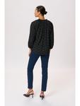 Блузка Kaffe, цвет black/chalk dot print - фото 3