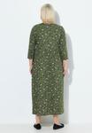Платье Ulla Popken TWISTING FLORAL EMPIRE, Olive Grey/Olive - фото 3