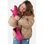 Перчатки, митенки на молнии Barts, фуксия - фото 3