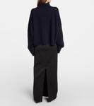 Свитер ezio из шерсти и кашемира The Row, синий - фото 3