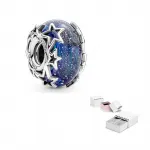 Pandora 925 Sterling Silver Beads Women's Blue - фото