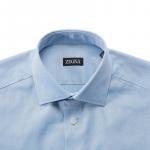 Ermenegildo Zegna Мужская синяя рубашка - фото 5