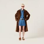 Короткая джинсовая юбка Miu Miu, синий - фото 2