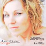 CD диск Duparc / Zakrzewska / Rutkowski: Songs - фото