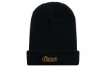 Акриловая вязаная шапка унисекс черная Drew House - фото