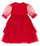 Платье из тюля Il Gufo, красный - фото 4