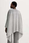 Шерстяное пончо BRENTA Mm, серый - фото 3