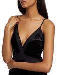 Топ-комбинезон Otis Velvet Ramy Brook, черный - фото 4