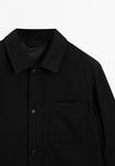Куртка Massimo Dutti WATER-REPELLENT TECHNICAL, Black - фото 8
