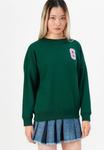 Толстовка GAP LOGO OVERSIZED CREW, Evergreen Glamour/Green - фото 4