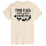 Мужская футболка с рисунком «Питер Пэн» Disney's Time Flies, бежевый - фото