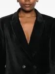 Двубортный бархатный блейзер Forte Forte, черный - фото 5