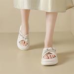 Шлепанцы женские черный/белый Josiny - фото 7