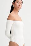 Боди off shoulder Saint Body, белый - фото 4