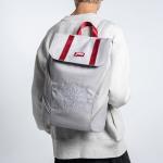 DRACONITE Полиэстеровый рюкзак Regular Unisex серый с красным контрастом - фото 11