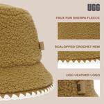 UGG Womens Uggfluff Scalloped Hat, Chestnut - фото 4