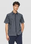 Рубашка CHECKERED SHORT-SLEEVED s.Oliver, темно-синий - фото 4