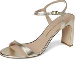 Туфли Stuart Weitzman Women's Babette 85, Light Gold - фото 7