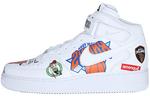 Кроссовки Nike Air Force 1 Mid Supreme Nba White - фото